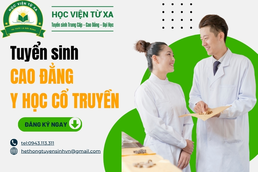 Học Cao Đẳng Y Học Cổ Truyền - Xét Tuyển Học Bạ - Học Từ Xa