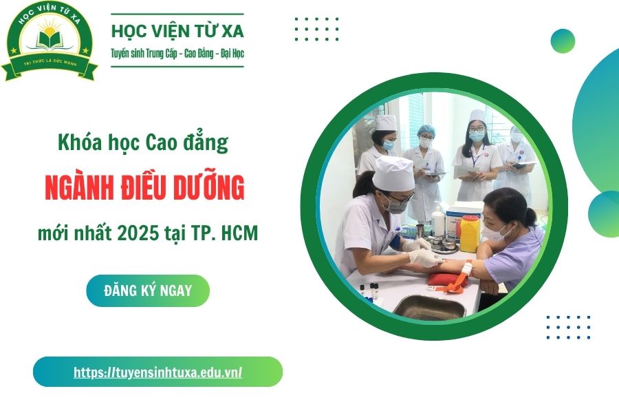 Khóa học Cao đẳng ngành Điều dưỡng mới nhất 2025 tại TP. Hồ Chí Minh