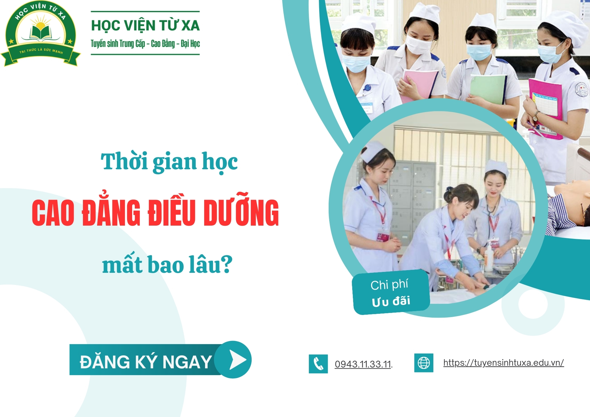 Thời gian học cao đẳng Điều dưỡng mất bao lâu?