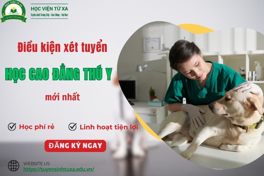 Điều kiện xét tuyển học Cao đẳng Thú y mới nhất