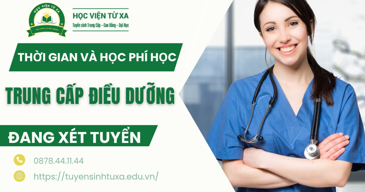 Thời gian và học phí học Trung cấp Điều dưỡng
