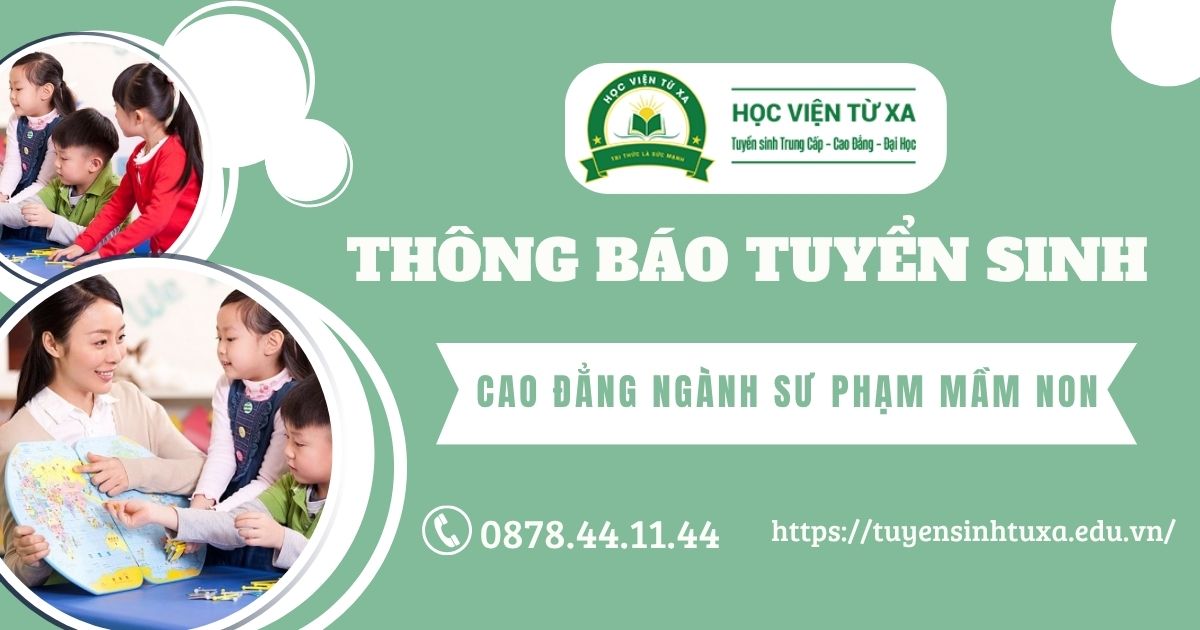 Thông báo tuyển sinh Cao đẳng ngành Sư phạm mầm non