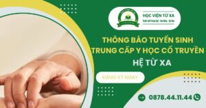 Thông báo tuyển sinh Trung cấp Y học cổ truyền Từ xa