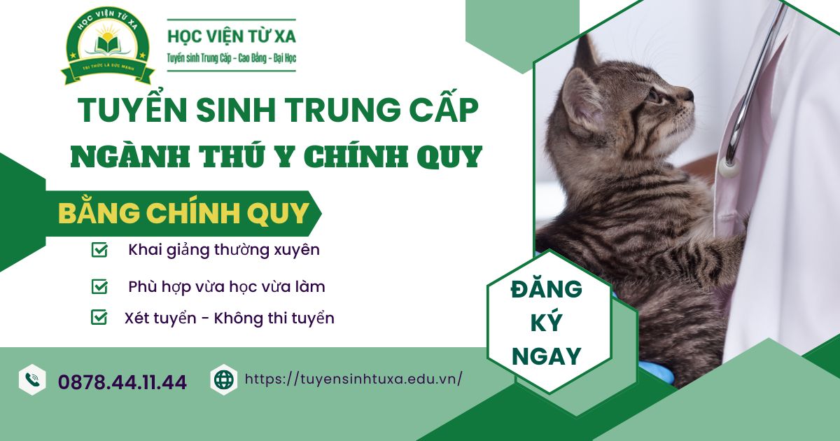 Tuyển sinh Trung cấp Thú y Chính quy