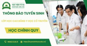 Thông báo tuyển sinh lớp học Cao đẳng Y học cổ truyền