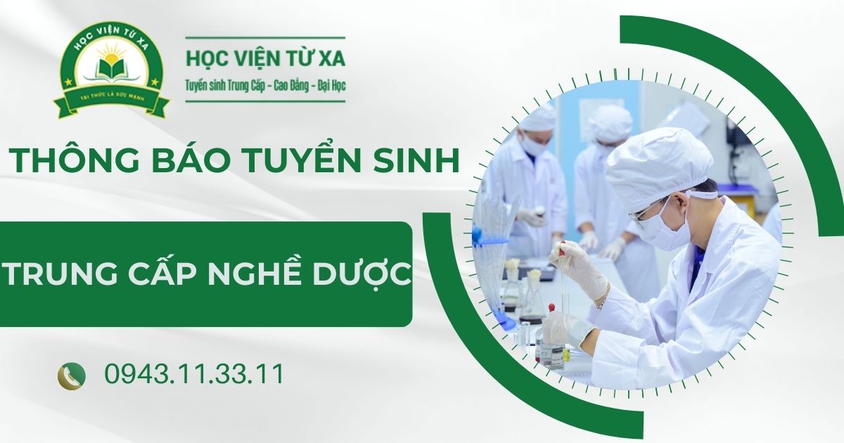 Thông báo tuyển sinh Trung cấp nghề Dược