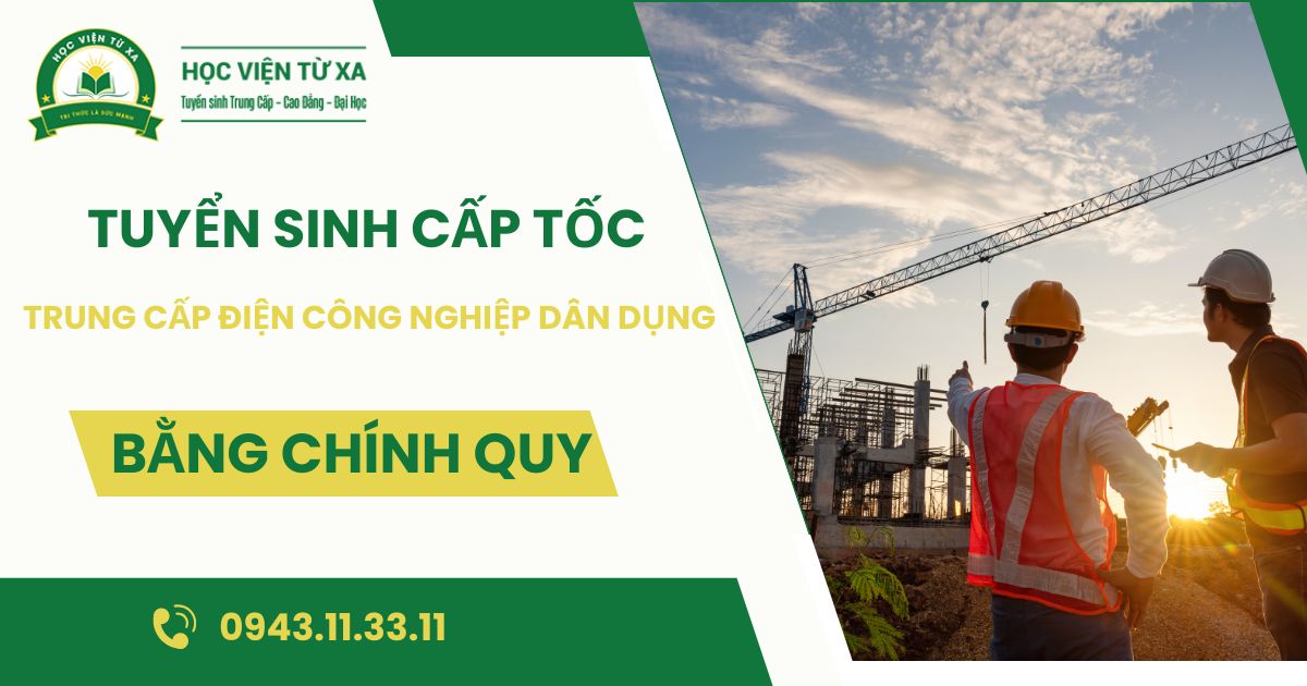 Đăng ký học Trung cấp nghề Điện công nghệp dân dụng tại Long An