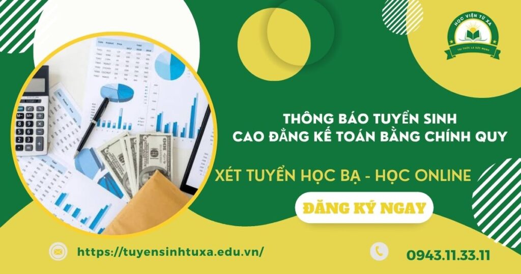 Trường học Cao đẳng Kế toán học online có bằng Chính quy