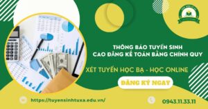 Trường học Cao đẳng Kế toán học online có bằng Chính quy
