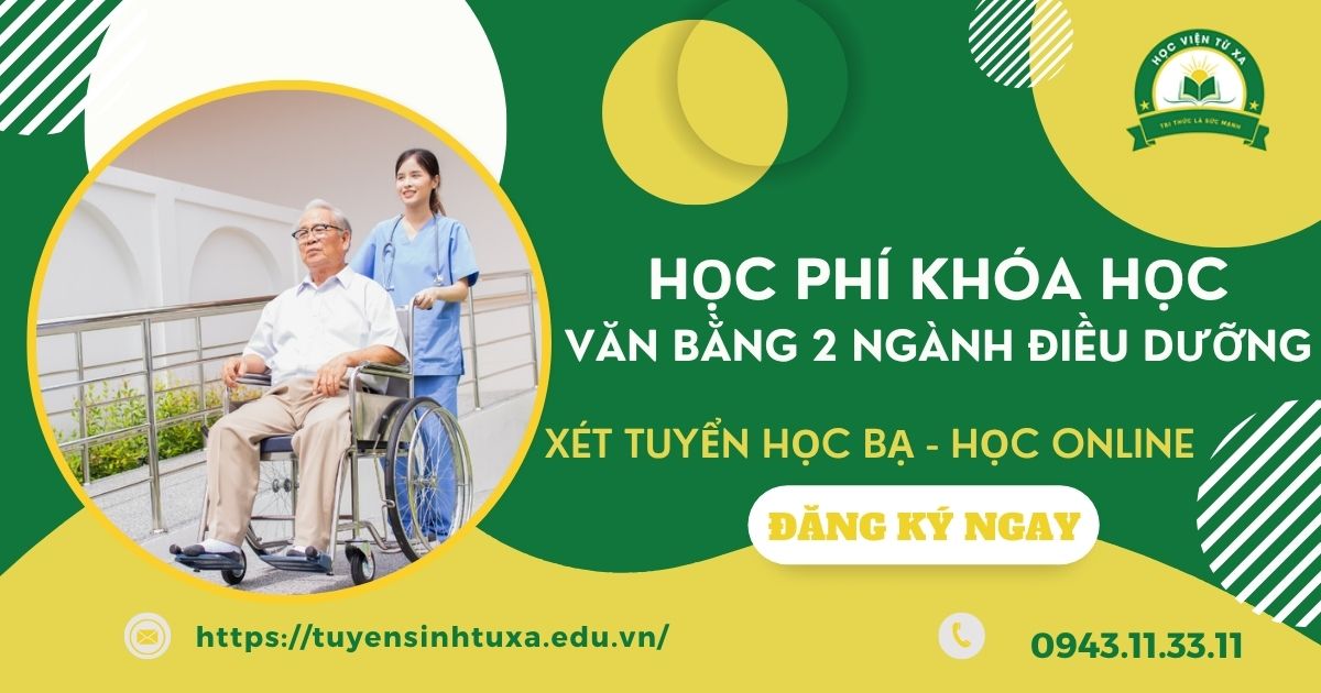 Học phí khóa học văn bằng 2 ngành Điều dưỡng là bao nhiêu?