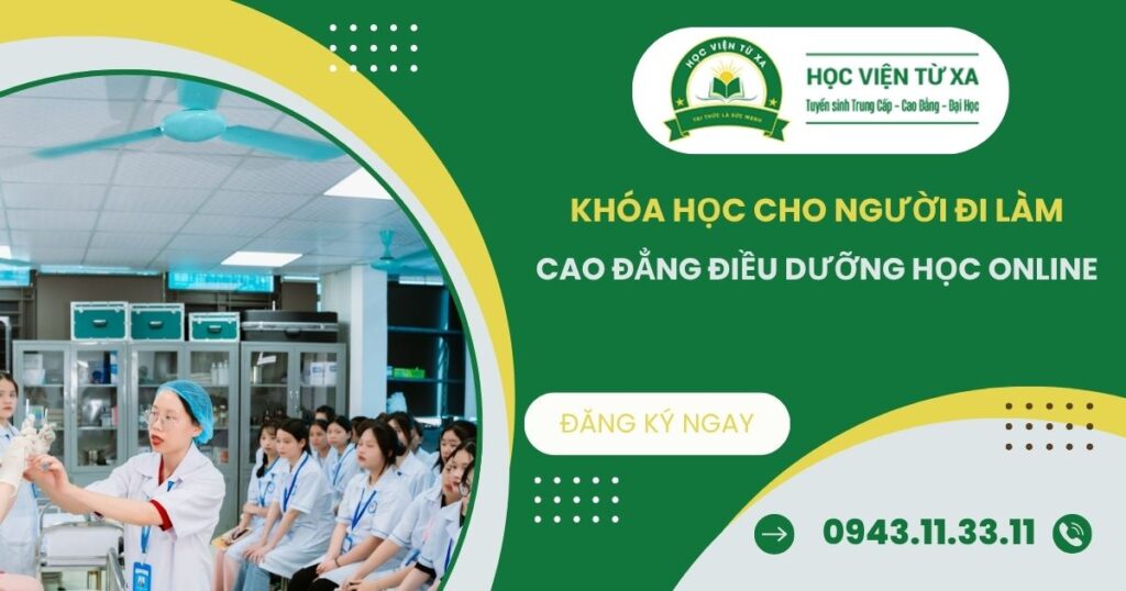 Khóa học Cao đẳng Điều dưỡng học online dành cho người đi làm
